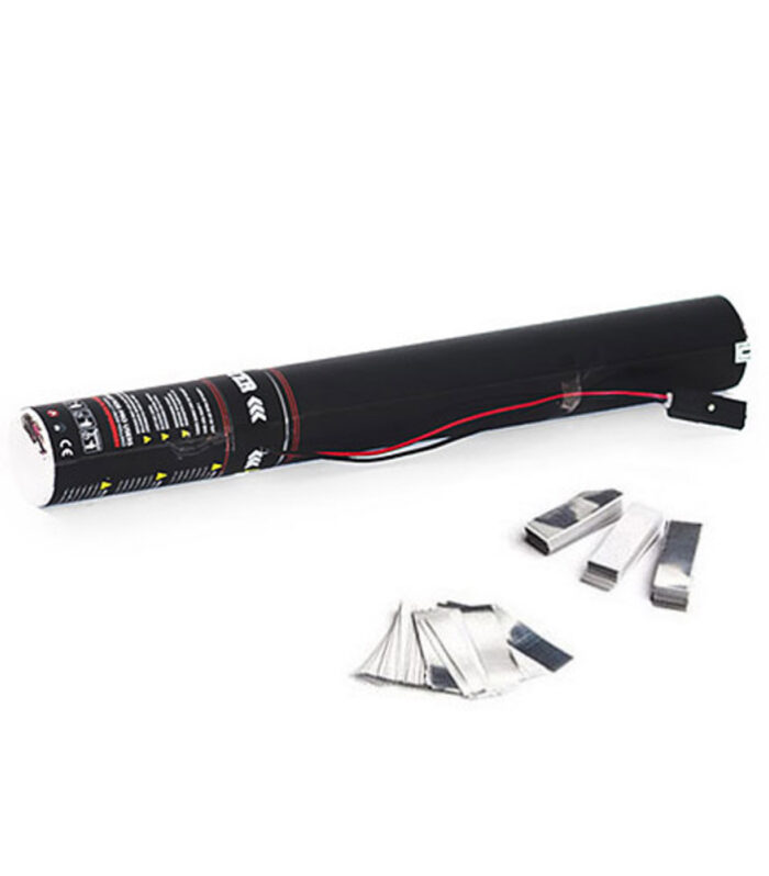 TCM FX - Elektromos Konfetti Ágyú 50cm - Fehér Silver